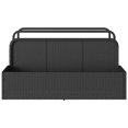thumbnail image 3 of vidaXL Poolside Float Storage Black 110x100x57 cm Poly Rattan, 3 of 5