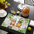 thumbnail image 3 of St. Patrick's Day Placemats Set of 12, Green Gnomes Lucky Shamrocks Grey Farm Wooden Placemats for Dining Table, Place Mats for Kitchen Tabletop, Waterproof Wipeable Dining Table Mats Set, 3 of 9
