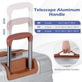 thumbnail image 4 of Costway 3-Piece Luggage Set ABS PC Hard Shell Suitcase Set with TSA Lock Telescope Aluminum Handles & 360° Spinner Wheels, 4 of 10