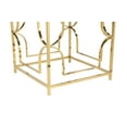 thumbnail image 6 of American Home Classic Edward Round Metal Dining Table in High Polish Gold, 6 of 9