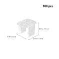 thumbnail image 5 of FRCOLOR led clips 100 Pcs LED Light Strips Clips Neon Lamp Mounting Clips LED Light Plastic Clips,0.55"X0.47"X0.43", 5 of 5