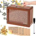 thumbnail image 1 of Caja ahorradora de madera Piggy Bank MoliDow para niños y adultos, 1 of 9