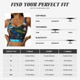 thumbnail image 6 of Lsque Ice Blue Ocean Sea Turtle Printed Women'S Sports Bra, Compression, Moisture Wicking, High-Impact Sports Bra For Women,Supportive sports bra-XX-Large, 6 of 9