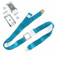 thumbnail image 1 of 2 Point Electric Blue Airplane Buckle Lap Seat Belt with Flat Plate Hardware, 1 of 1