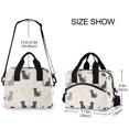 thumbnail image 2 of FORMRS Reusable Lunch Bag for Work School Leakproof Insulated Cooler with Adjustable Shoulder Strap, Black Cute Cats, 2 of 6