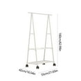 thumbnail image 3 of Hauiodp Clothes Rack with Wheels, Freestanding Garment Rack with 2 Metal Shelves for Hanging Clothes, Multifunctional Garment Rack for Laundry, Bedroom, Bathroom, 3 of 6