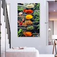 thumbnail image 3 of Elephant Stock Spoons Of Spices Wall Art - Vertical Multi Panel Canvas - Kitchen Wall Decor - Food And Drink Multi Panel - Orange And Green Decor - 48" x 74", 3 of 8