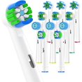 thumbnail image 1 of wonima02 Replacement Toothbrush Heads Compatible with Oral B Electric Toothbrush,12pcs White Toothbrush Heads Refill for 3professional,3Sensitive,3Floss,3Cross, 1 of 1