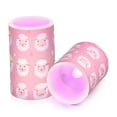 thumbnail image 2 of Lamb Pattern Flameless LED Candle Set with Remote, Battery Operated Color Changing Pillar Candles, Set of 2, 2 of 7