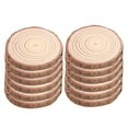 thumbnail image 3 of Paquete de 12/20 Unidades de Discos Circulares de Sin Terminar con , Suministro de Navidad para Bricolaje 12Pack perfecl Rodajas de madera redondas naturales, 3 of 8