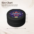 thumbnail image 2 of Yiaed Happy Mardi Gras Print Travel Jewelry Case Bridesmaid Gift Boxes Jewelry Travel Organizer Small Round Jewelry Box Mini Storage-Black, 2 of 7