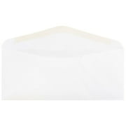 JAM Paper No. 10 Business Commercial Envelopes, 4 1/8 x 9 1/2, White, 25 per Pack