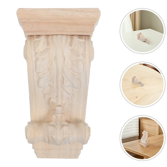 Hytrove 1Set Decorative Carved In Khaki For Home Decor 7.07X3.93X2.36In