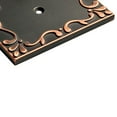 thumbnail image 2 of Franklin Brass W35079-VBC-C Classic Lace Triple Decorator Wall Plate/Switch Plate/Cover with Copper Highlights, Bronze, 2 of 4
