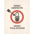 thumbnail image 3 of Anonymous 19x24 Black Modern Framed Museum Art Print Titled - Zero Defects, Zero Violations (1965), 3 of 5