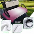 thumbnail image 5 of Golf Cart Seat Covers for 2 Seater,Rose Red Ombre Microfiber Cart Seat Towel Blanket,Pink White Gradient Modern Abstract Art Absorbent Breathable NonSlip Bench Seats Protector for Golf Course 51"x31", 5 of 9