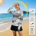 thumbnail image 5 of FORMRS Womens Long Sleeve Shirts UPF 50+ Sun Protection Quick Dry Fishing Hiking Tops, Size S-2XL, River and Mountains, 5 of 8