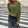 thumbnail image 4 of Womens Off The Shoulder Tops Oversized Tshirts Long Sleeve 2026 Casual Basic Tees, 4 of 7