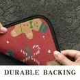 thumbnail image 6 of Red Christmas Gingerbread Man Pattern Door Rugs,Washable Non Slip Door Mats Indoor,Decorative Door Mats,Entry Mat Indoor for Entrance,Bedroom,Kitchen,Bathroom,30"x17", 6 of 6