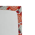thumbnail image 2 of Ambesonne Animal Fitted Sheet, Orange Flower Blossoms, Full Size, Orange White and Red, 2 of 2