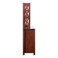 thumbnail image 3 of Furniture of America Schuetz Rustic Wood Multi-Storage Baker Rack in Walnut, 3 of 8