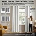 thumbnail image 5 of ZOPZO Blackout Curtains, Thermal Insulated,, White, 42W x 63L Inch, Room Darkening Drapes Tree Branches Pattern for Bedroom Modern Home, 5 of 10