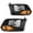 Black Amber, variant on For 2009-2012 Dodge Ram 1500 2500 3500 Black Clear Headlights Assembly Pair
