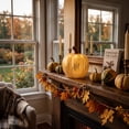 thumbnail image 4 of Halloween Glowing Pumpkin Light, Resin Figurine Sparkle Jack O Lantern, Spooky LED Tabletop Ornament, Festive Decor for Home Shelf Mantel Halloween Party, 4 of 6