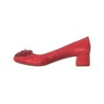 thumbnail image 3 of Womens AK Anne Klein Sport Happy Fringe Kitten Pumps, Red/Red, 3 of 5