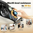 thumbnail image 3 of MERACH Under Desk Bike Pedal Exerciser Indoor Silent Elliptical Machine for Legs and Arms Mini Foot Pedal Exercise Bike with Free App,Non-Slip Mat,2 Resistance Bands, 3 of 9