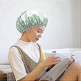 thumbnail image 3 of 2pcs Shower Cap Bathing Cap Waterproof Shower Cap Elastic Waterproof Shower Caps -Ao, 3 of 3