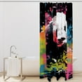 Cute Panda Watercolor Pattern Shower Curtain 66x72 Inches, Waterproof