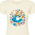 thumbnail image 3 of Alice in Wonderland - Alice With Icons - Juniors Fitted Graphic T-Shirt, 3 of 5