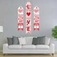 thumbnail image 2 of Big Dot of Happiness Happy Valentine's Day - Hanging Vertical Paper Door Banners - Valentine Hearts Party Wall Decoration Kit - Indoor Door Decor, 2 of 7