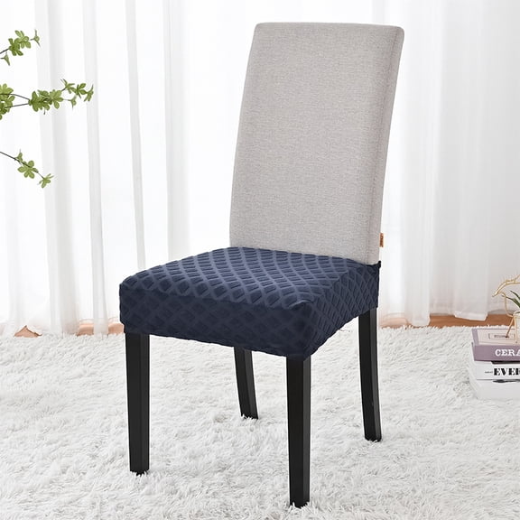 Dining Chair Seat Covers - Stretch Jacquard Kitchen Chair Covers Washable, Removable Dining Room Chair Slipcover Seat Protector Covers