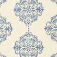 thumbnail image 2 of SAFAVIEH Chelsea Abagail Damask Wool Area Rug, Ivory/Blue, 1'8" x 2'6", 2 of 2