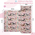 thumbnail image 5 of Dachshund and Flower Toddler Nap Mats for Kids Preschool,Sleeping Mat Bag or Kids,Toddler Sleeping Bag,Toddler Nap Mat or Daycare, 5 of 6