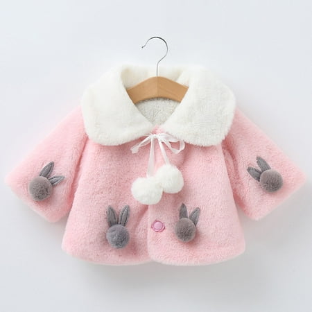 

THE WILD Toddler Baby girls Winter Long Sleeve Warm Jacket Hooded Outerwear Coats