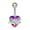 5, variant on Colorful Stainless Steel Belly Button Ring Navel Piercing Ring Body Jewelry-1
