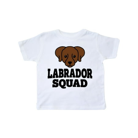 

Inktastic Dog Chocolate Labrador Squad Gift Toddler Boy or Toddler Girl T-Shirt