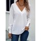 thumbnail image 4 of Camisas de manga larga, elegantes e informales, Dokotoo para mujer, blancas, XXL, 4 of 6