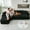Black, variant on 127" L-Shape Corduroy Sectional Couch, 4-5 Seat Sofa with Pillows for Living Room, No Assembly Needed,Gray