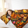 thumbnail image 3 of spefrowx Vintage Girl Princess King Bedding for Women, Paisley Boho Folk Flower King Bed in a Bag, Black Reversible, 7pcs, 3 of 6