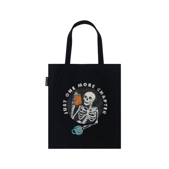 Just One More Chapter Tote Bag, (Hardcover)
