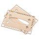thumbnail image 4 of DIY Crochet Basket Wooden Base for Bag Making Beige Color Classic Shape Large Holes 2 Pieces, 4 of 5