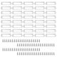 thumbnail image 1 of 40 set Office Library File Drawer Cabinet Card Tag Label Holder Metal Frame (Silver Tone), 1 of 5
