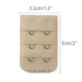 thumbnail image 3 of INSPIRE CHIC Women's Underwear Replacement Bra Extender Strap Adapter Skin Color 3 Rows 2 Hooks 2 Pcs, 3 of 5