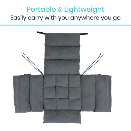 Vive Wheelchair Seat Cushion - Comfortable Back Pressure, Pain Relief - for Desk, Office, Car, Gaming Chair