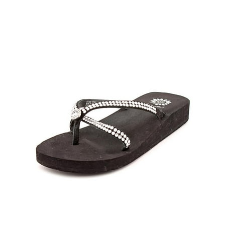 yellow box leather sandals