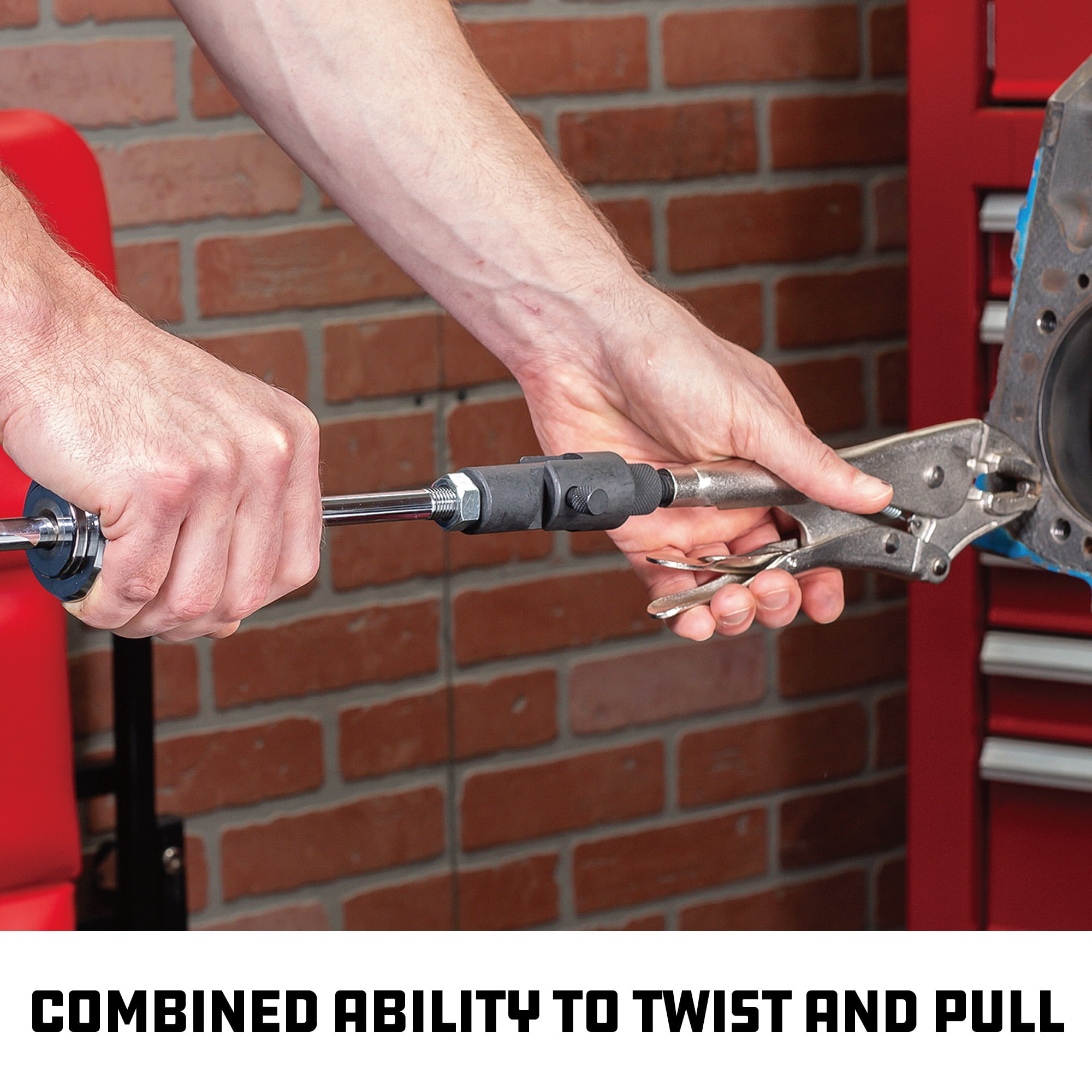 Powerbuilt Locking Pliers Slide Hammer Puller - 645044M